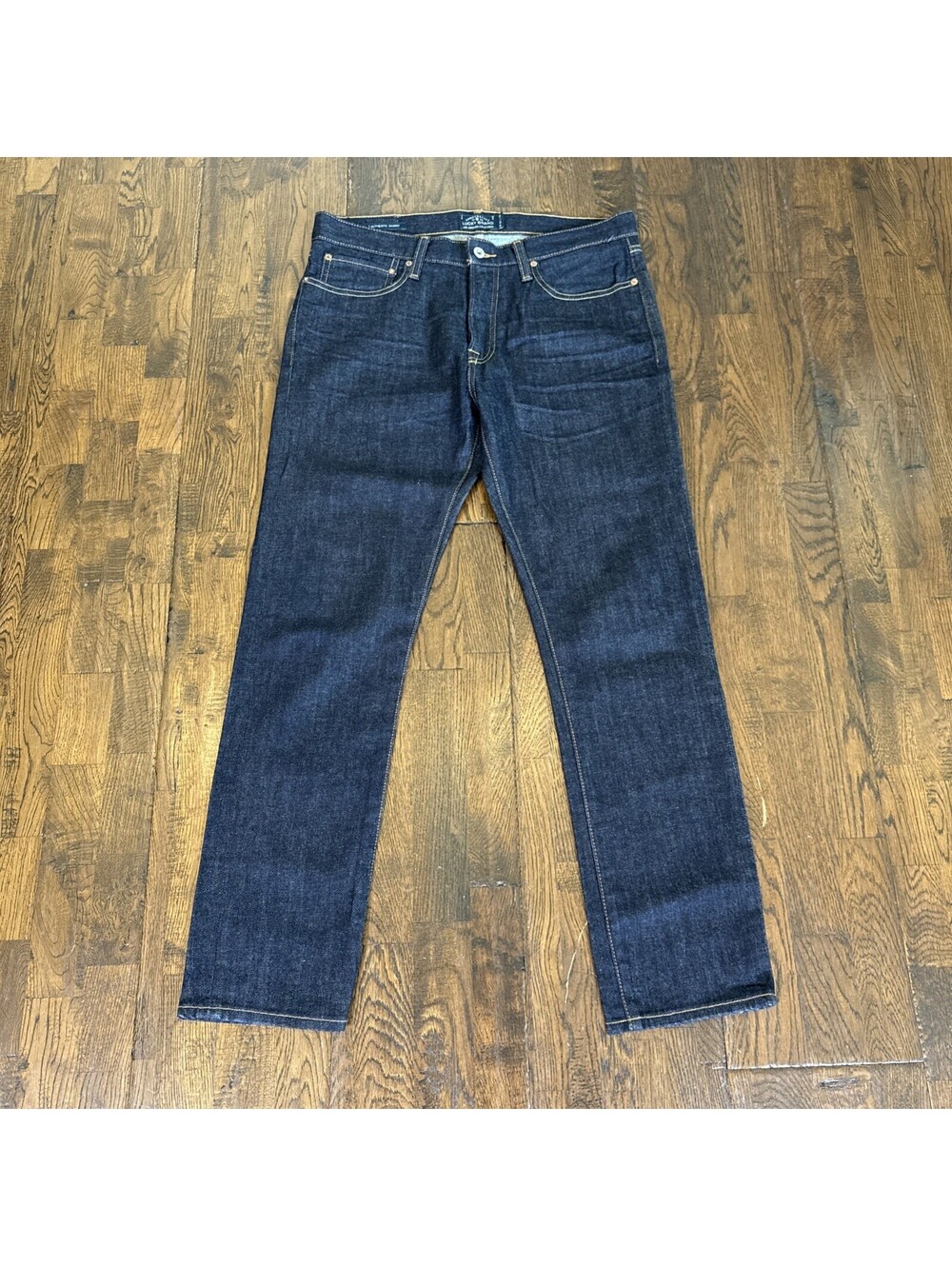 Lucky Brand Men’s Jeans – 33 x 30 – 1 Authentic Skinny – Button Fly – Dark Wash